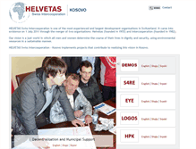 Tablet Screenshot of helvetas-ks.org